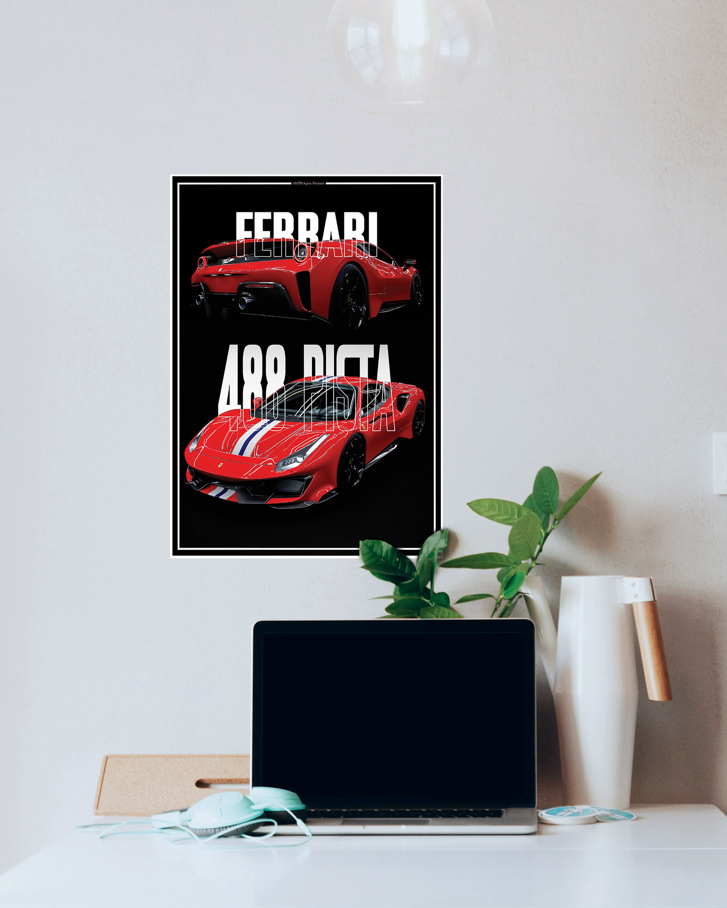 Ferrari 488 Pista Poster